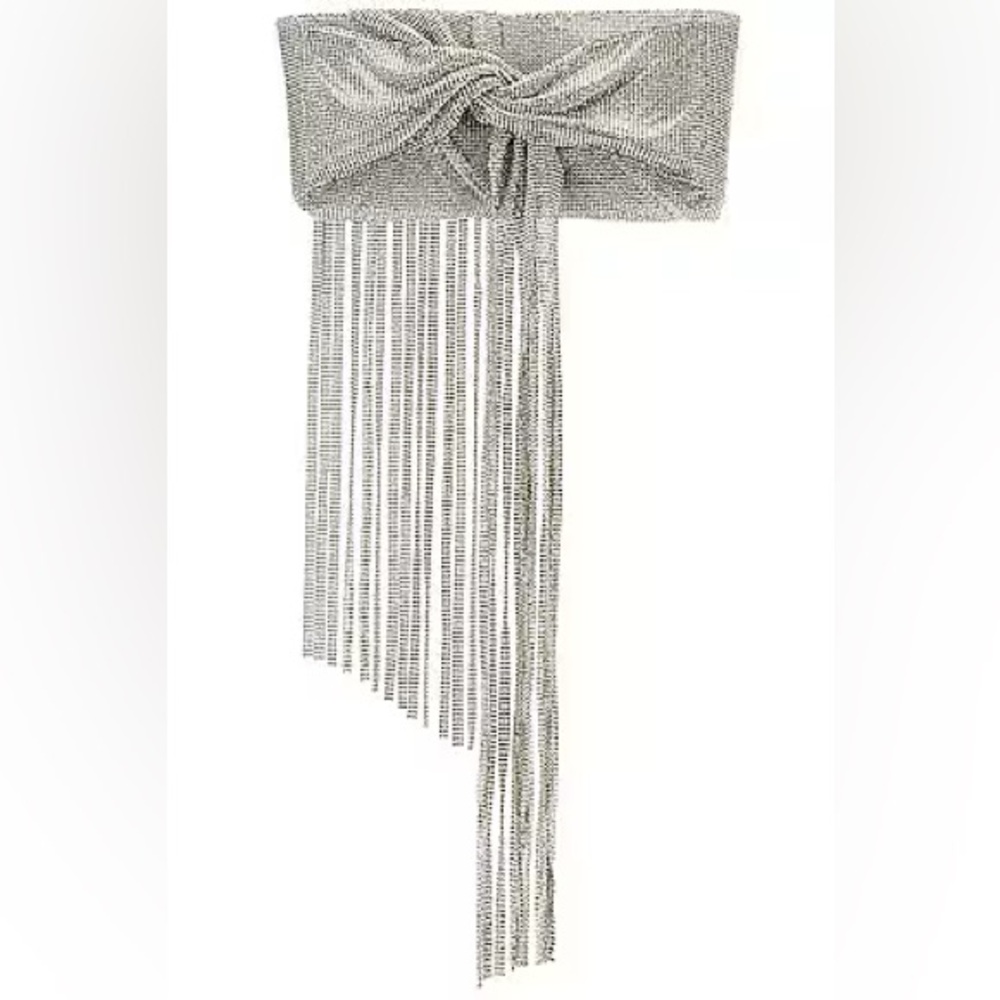 🩶Cult Gaia Banu fringe clutch.